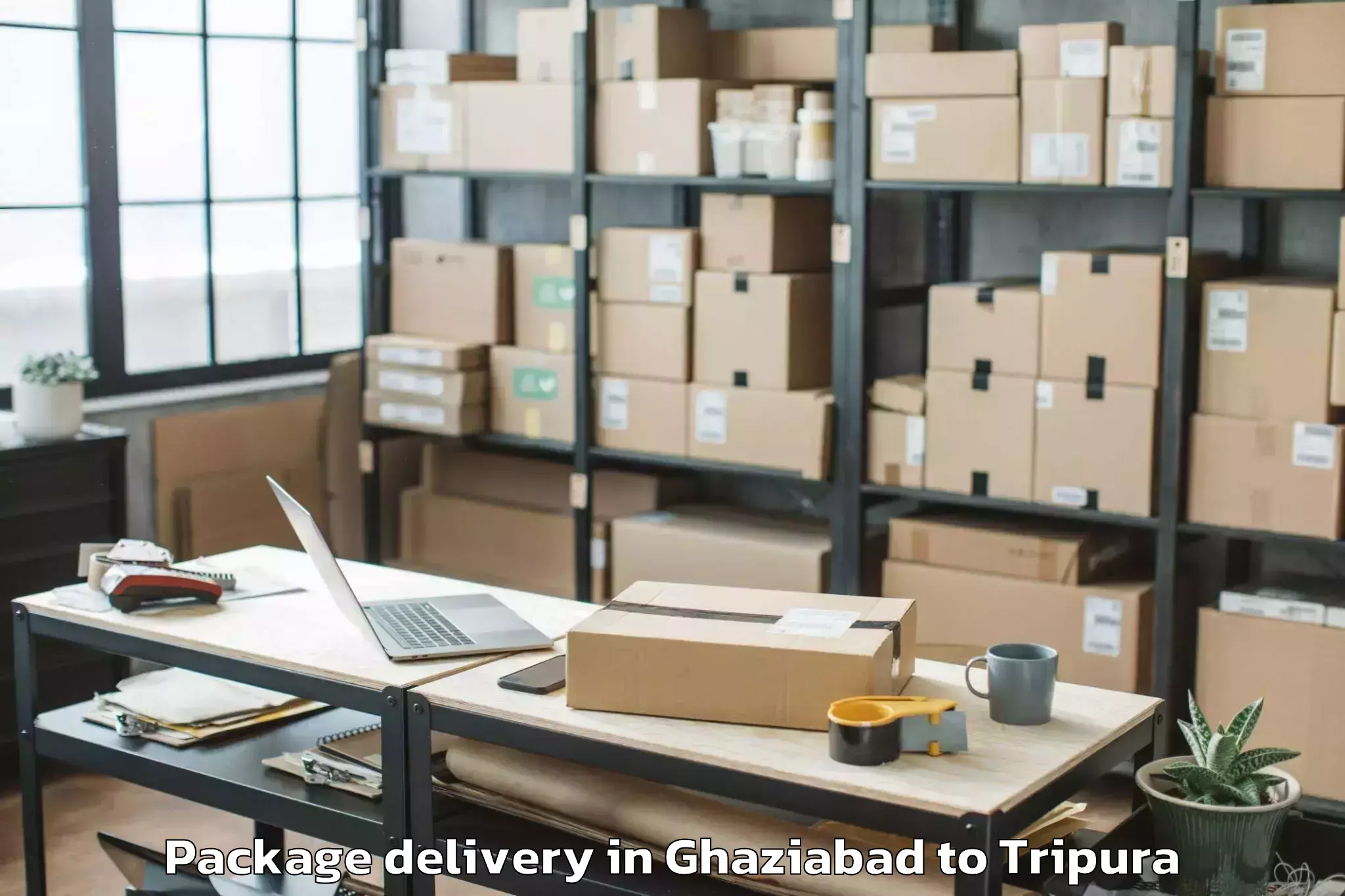 Book Ghaziabad to Singerbhil Airport Ixa Package Delivery Online